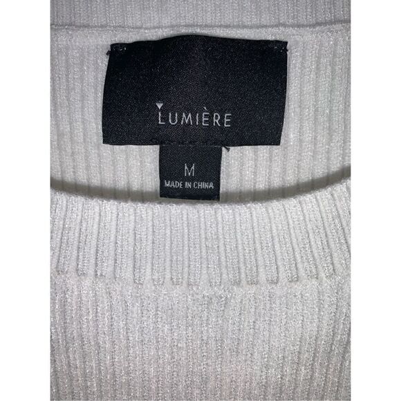 Lumière Puff-Sleeve Ribbed Knit Tee - Picture 6 of 10